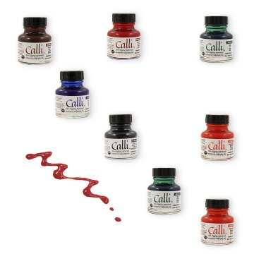 Daler Rowney Calli Kaligrafi Mürekkebi 010 29,5ml Black İndia