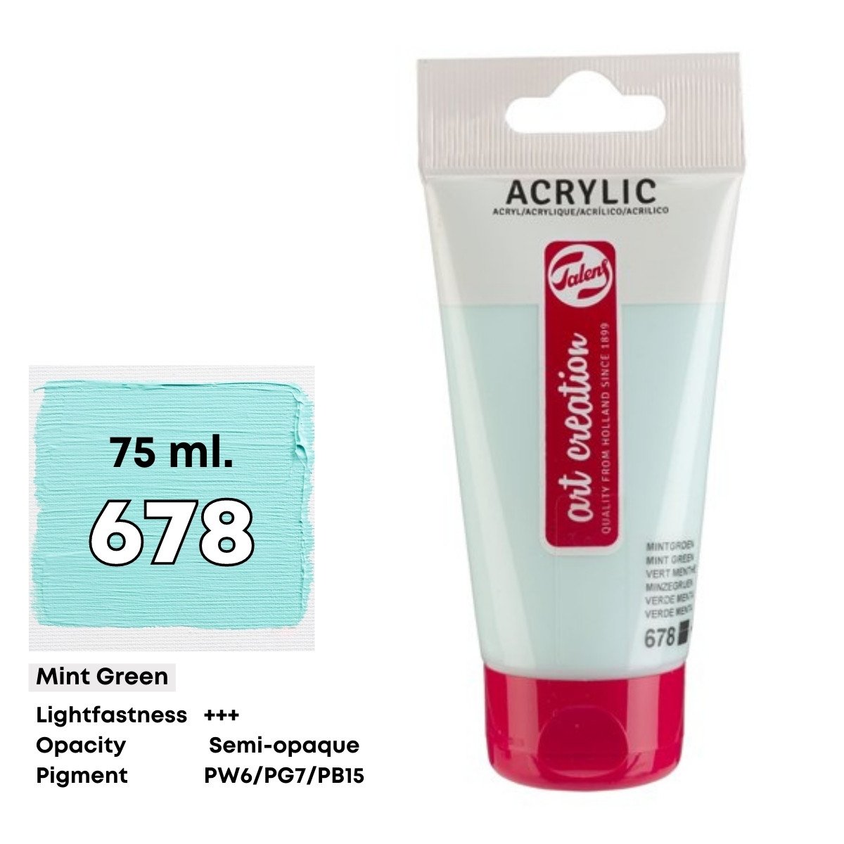 Art Creation Akrilik Boya 75ml 678 Mint Green