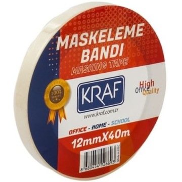 Kraf Maskeleme Bandı 12mmx40m 4012G