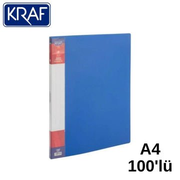 Kraf Sunum Dosyası A4 100lü Mavi