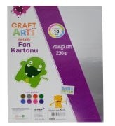 Craft And Arts Metalik Fon Kartonu 230 Gr 10'lu 25x35 Poşetli