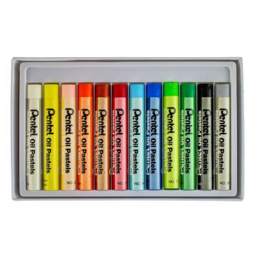 Pentel Yağlı Pastel Boya 12li