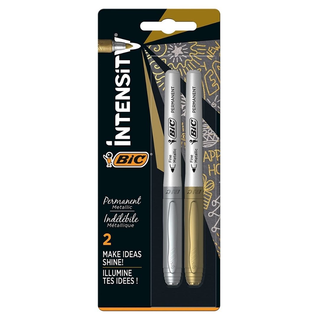 Bic İntensity Permanent Metalik Kalem 2li