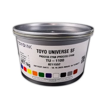 Toyo İnk Matbaa Mürekkebi 1kg Process Cyan - Mavi TU-1100