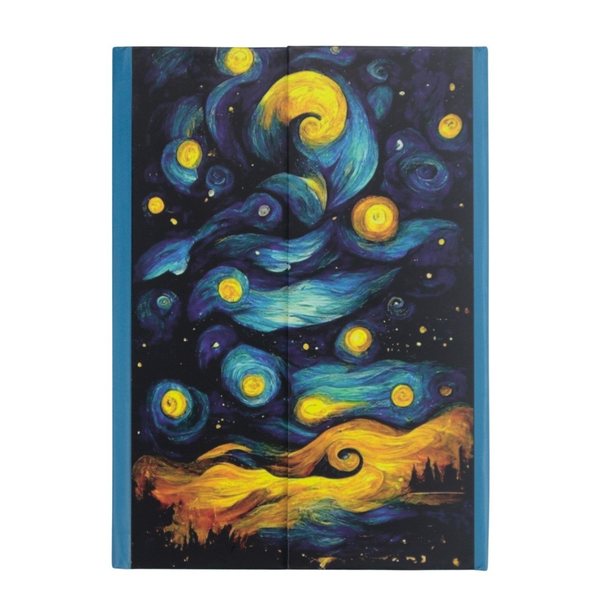 Yıldız Sert Kapak 14x20cm 80yp Magnet Seri Yıldızglı Geceler 1 Çizgisiz