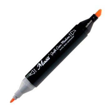 Masis Twin Çift Uçlu Marker Kalemi WG4 Warm Grey