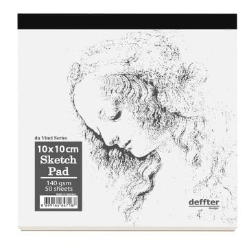 Deffter Da Vinci Sketch Pad Eskiz Defter 10x10cm 140gr 50 Yaprak