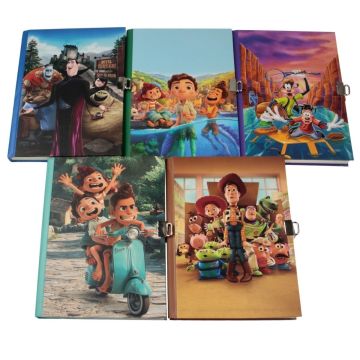 Yıldız Sert Kapak 14x20cm 80yp Kids Seri Hatıra Defteri Çizgili Kilitli Yukarı Bak