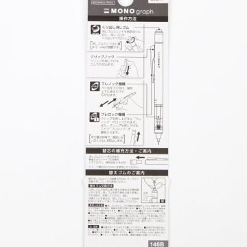 Tombow Mono Graph Grayscale Mekanik Kurşun Kalem 0.5mm Koyu Gri