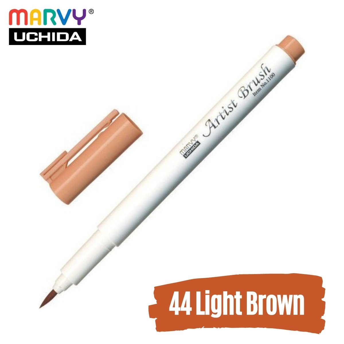 Marvy Artist Brush Pen 1100 Firça Uçlu Kalem 44 Light Brown