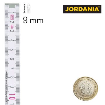 Jordania Maket Beyaz İnsan Figürü 1/200 9mm 25li