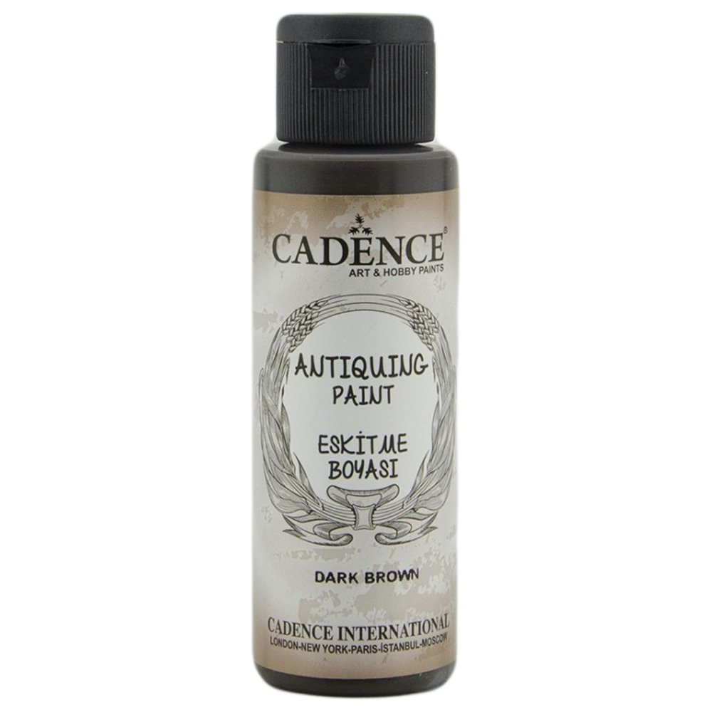 Cadence Antique Paint Eskitme Boyası 70ml 300 Koyu Kahve