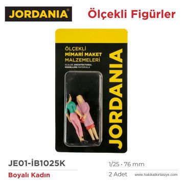 Jordania Maket Boyalı İnsan Figürü Kadın 1/25 76mm 2li