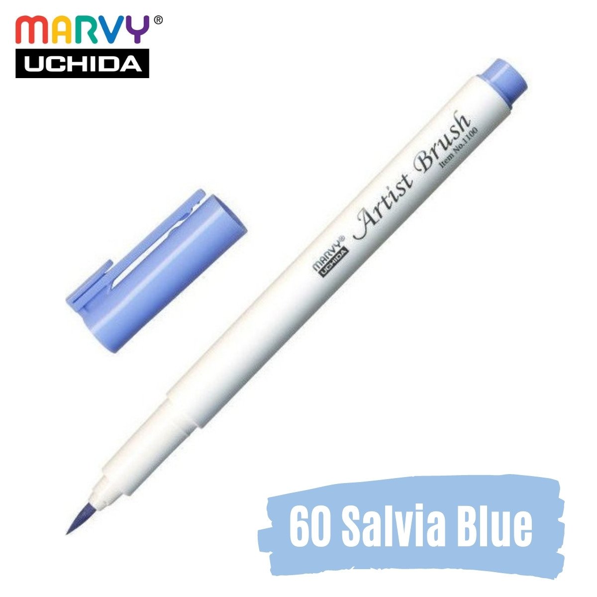 Marvy Artist Brush Pen 1100 Firça Uçlu Kalem 60 Salvia Blue