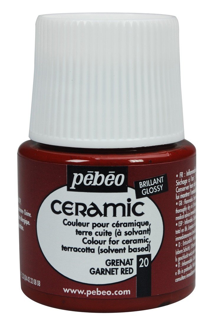 Pebeo Ceramic Seramik Boyası 45ml 20 Garnet Red