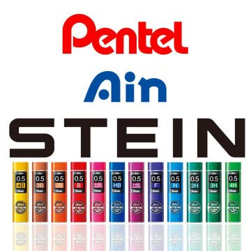 Pentel Ain Stein Kalem Ucu Hi-Polymer 0,5mm 3B 40 Adetlik Tüp