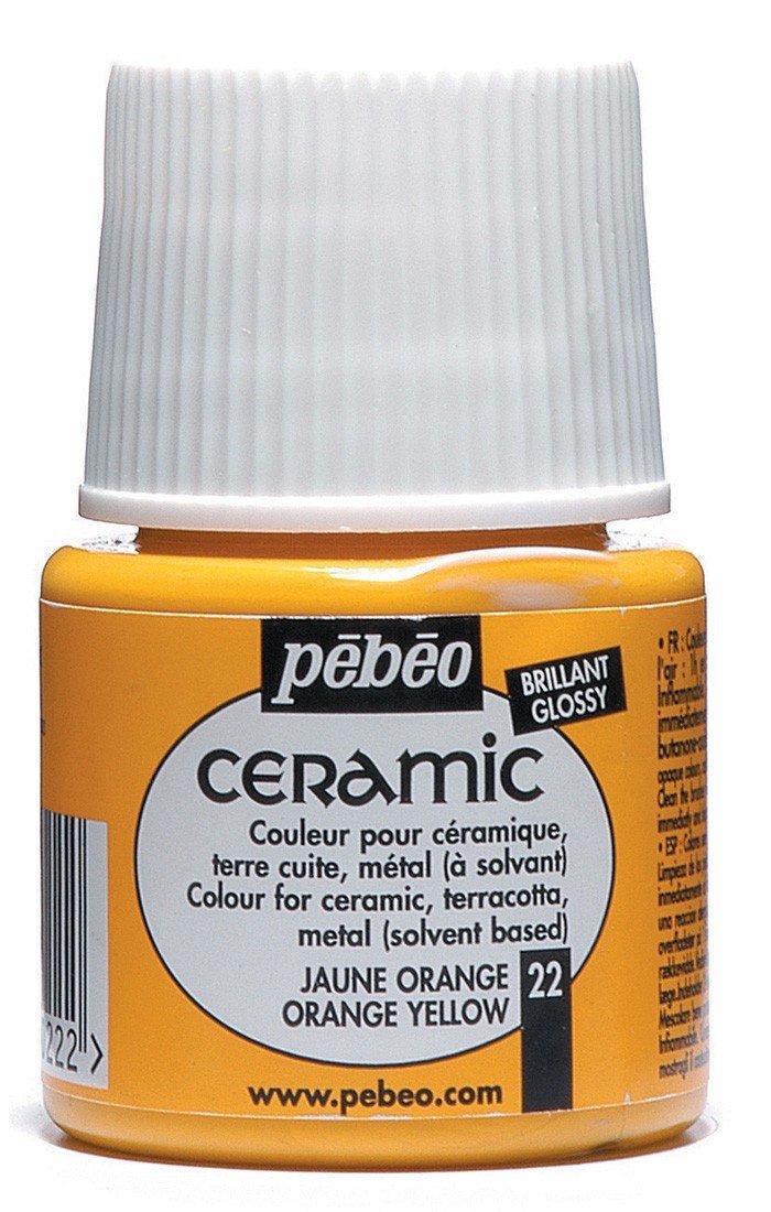 Pebeo Ceramic Seramik Boyası 45ml 22 Orange Yellow