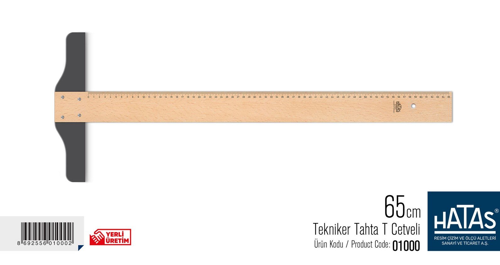 Hatas Tekniker T Cetveli Tahta 65cm