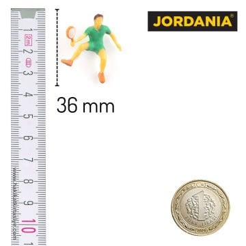 Jordania Maket Tenis Sporcu 1/50 36mm 2li