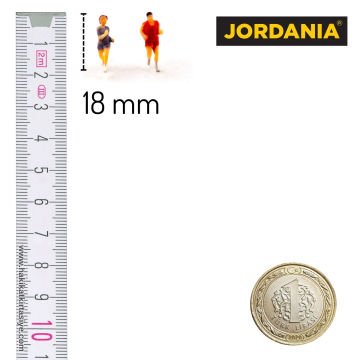 Jordania Maket Tenis Sporcu 1/100 18mm 2li