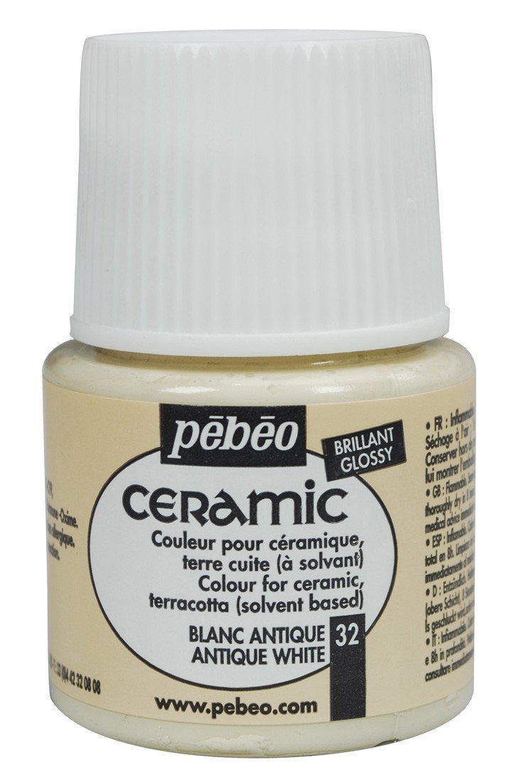 Pebeo Ceramic Seramik Boyası 45ml 32 Antique White