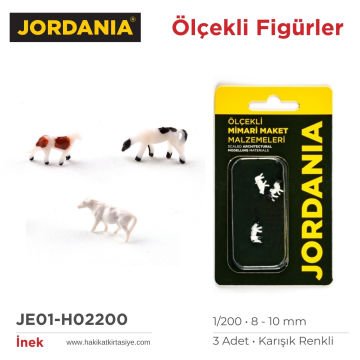 Jordania Maket İnek Figürü 1/200 8-10mm 3lü