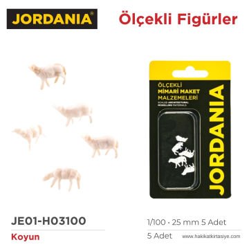 Jordania Maket Koyun Figürü 1/100 25mm 5li
