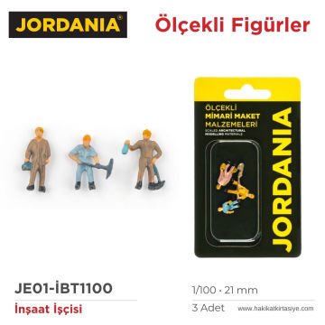 Jordania Maket İnsan İşçisi Figürü 1/100 21mm 3lü
