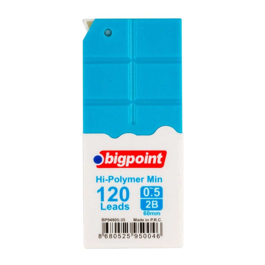 Bigpoint Kalem Ucu 0.5mm 2b 120'li Tüp Mavi
