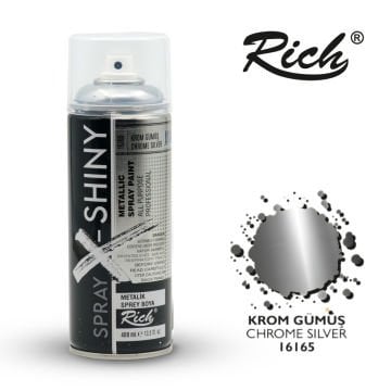 Rich X Paint Sprey Boya 400ml 16165 Krom Gümüş