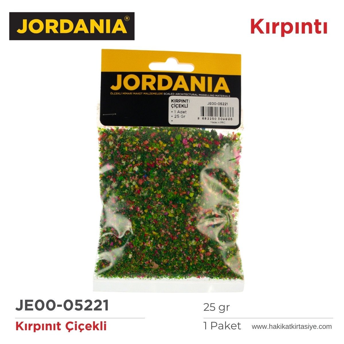 Jordania Kırpıntı Çiçekli 25gr