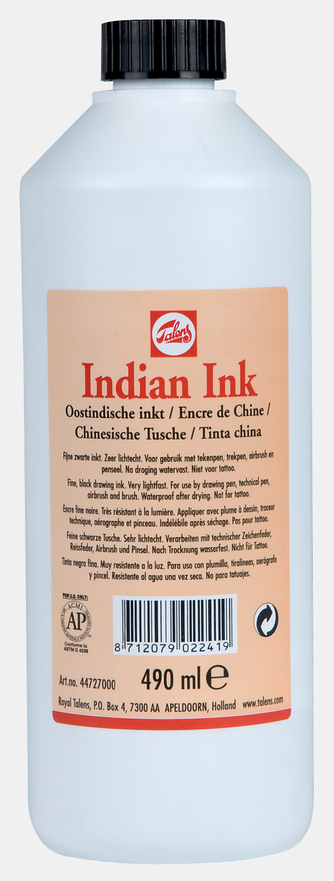 Talens Indian Ink Jar Çini Mürekkebi 490ml