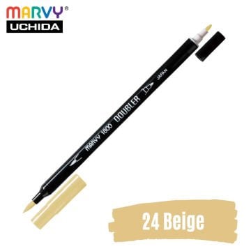 Marvy Artist Brush Pen 1800 Çift Taraflı Firça Uçlu Kalem 24 Beige