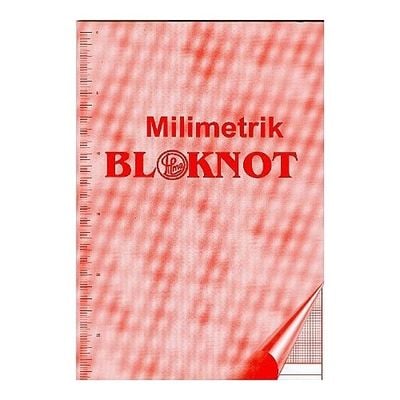 Milimetrik Bloknot A4 Pembe