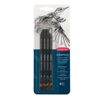 Derwent Graphic Pencil Soft 4'lü Blister (Sketching)