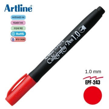 Artline Supreme Kaligrafi Kalemi 1.0 Kırmızı