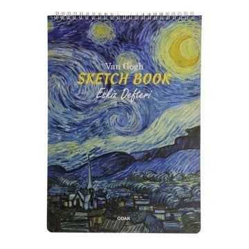Van Gogh Eskiz Defteri A4 160gr 40yp Yıldızlı Gece