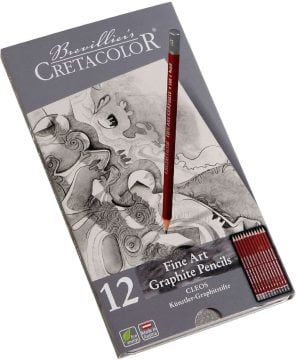 Cretacolor Cleos Fine Art Grafit Kalemi 12 li