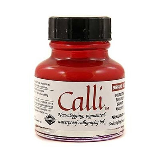 Daler Rowney Calli Kaligrafi Mürekkebi 29,5ml 013 Burgundy