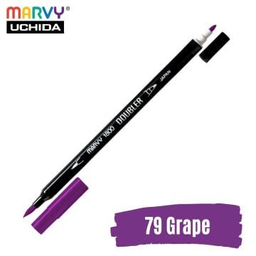 Marvy Artist Brush Pen 1800 Çift Taraflı Firça Uçlu Kalem 79 Grape