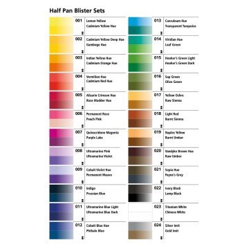 Daler Rowney Aquafine 2li Sulu Boya Tableti 406 Cobalt Violet Hue - 413 Permanent Mauve