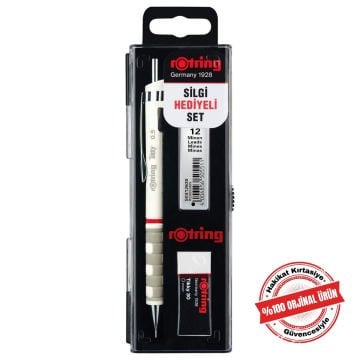 Rotring Tikky Grafik Teknik Çizim Kalemi Silgi Hediyeli Set 0.5mm Beyaz