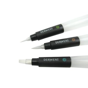 Derwent Waterbrush Su Hazneli Fiber Uçlu Fırça 3lü Set