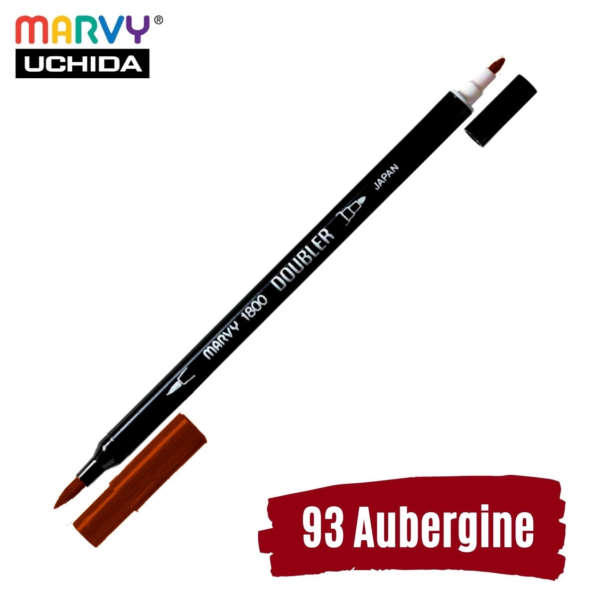 Marvy Artist Brush Pen 1800 Çift Taraflı Firça Uçlu Kalem 93 Aubergine