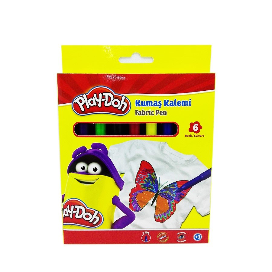 Play Doh Kumaş Kalemi 6 Renk Ke017