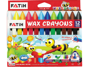 Fatih Wax Crayons Jumbo Mum Boya 12 Renk 50220