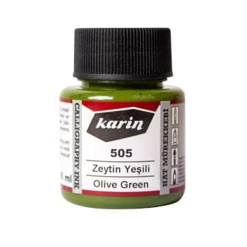 Karin Hat Mürekkebi 45ml 505 Zeytin Yeşili