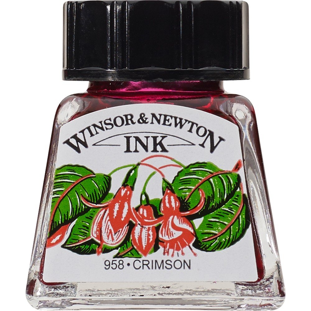 Winsor Newton Drawing Ink Çini Mürekkebi 14ml 203 Crimson