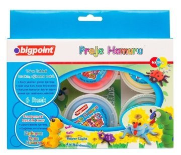 Bigpoint Sanat Kil Proje Hamuru 6 Renk x 28gr