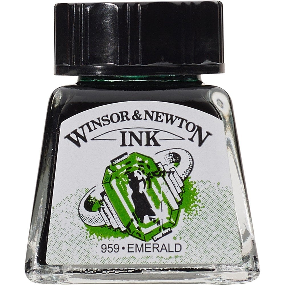 Winsor Newton Drawing Ink Çini Mürekkebi 14ml 235 Emerald